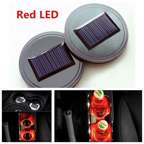 Led Coaster Solar Energy Mug Mat Mug Pad Cup Pad Cup Mat For Vehicle