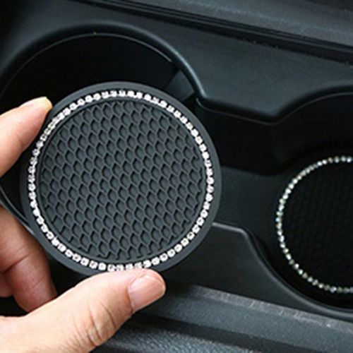 Car Cup Coaster Auto Car Cup Holder Insert Coasters Silicone Anti-Slip Coasters Pads Universal Vehicle Interior Accessories