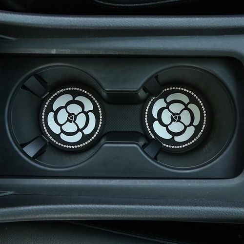 Car Cup Coaster Auto Car Cup Holder Insert Coasters Silicone Anti-Slip Coasters Pads Universal Vehicle Interior Accessories