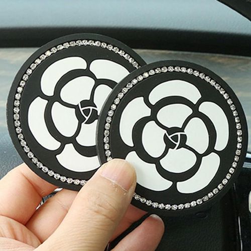 Car Cup Coaster Auto Car Cup Holder Insert Coasters Silicone Anti-Slip Coasters Pads Universal Vehicle Interior Accessories