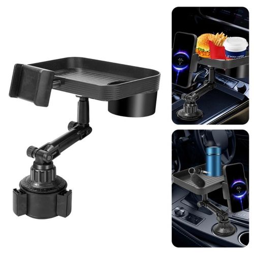 Car Food Tray Rotatable Car Trays For Eating In Parked Car Car Desk For Lap Car Cup Holder Tray