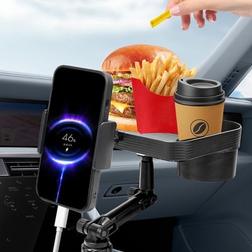 Car Food Tray Rotatable Car Trays For Eating In Parked Car Car Desk For Lap Car Cup Holder Tray