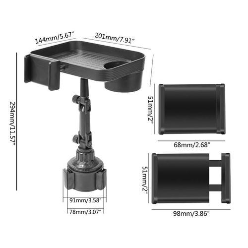 Car Food Tray Rotatable Car Trays For Eating In Parked Car Car Desk For Lap Car Cup Holder Tray