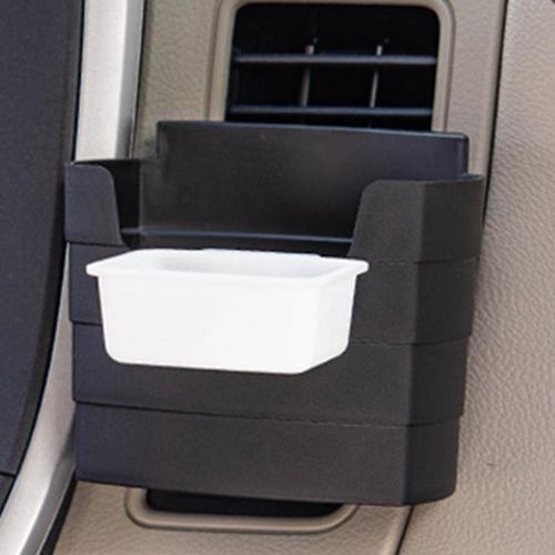 Car Air Vent French Fries Holder With Seasoning Box Universal Car Air Outlet Snacks Storage Case Auto Accessories