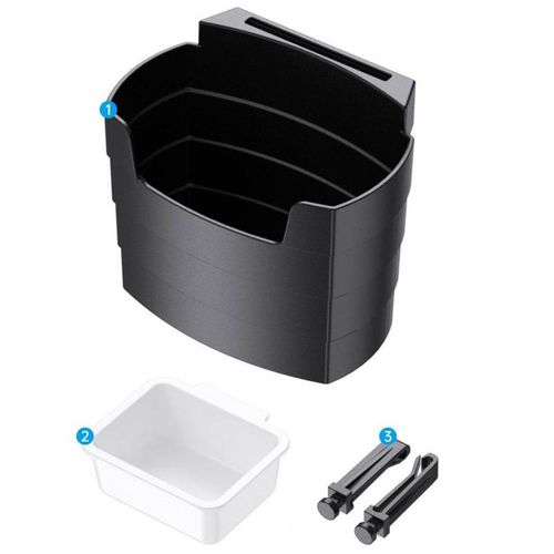 Car Air Vent French Fries Holder With Seasoning Box Universal Car Air Outlet Snacks Storage Case Auto Accessories