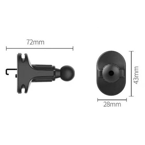 Car Air Vent Mount Clip Adapter Phone Holder Stand Car Charger Extension Support Bracket Universal 17mm 13mm 15mm Ball Head Base