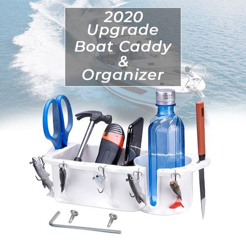 Marine Storage Caddy Box Can Cup Holder Phone Drink Box Organizer Boat Marine Yacht Boat Accessories Fishing Parts 2pcs Abs