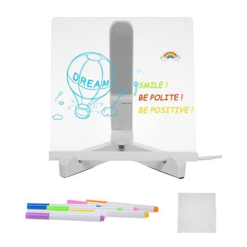 Acrylic Dry Erase Board With Light 15x15cm Writing Board