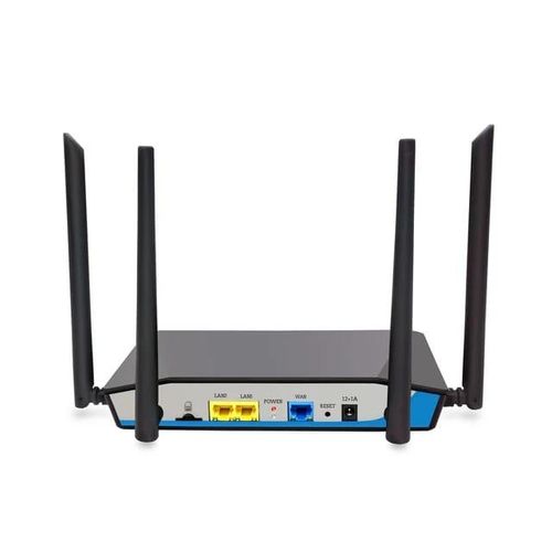 4G WiFi Router 4g LTE With SIM Card Slot – Unlocked For MTN, Airtel, Lycamobile And Others, High Gain Antenna, 300 Mbps Speed, 3 Adaptive Network Ports - Black