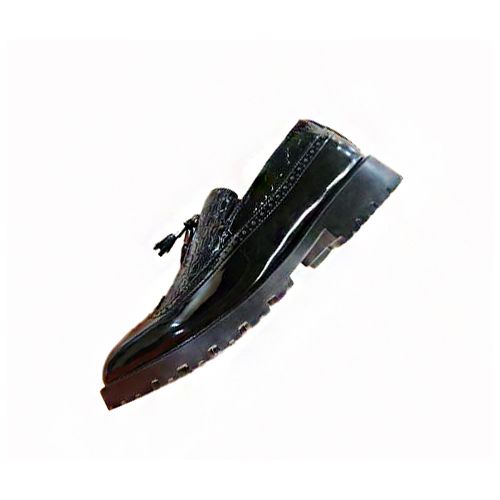 Gentlemen PU Leather Shoes Men's Office Business Shoes 42- Black