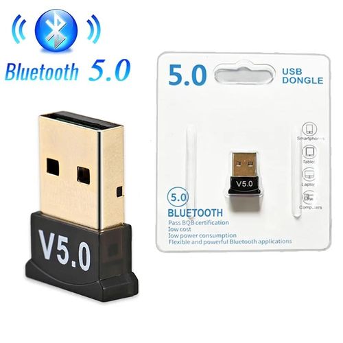 BT 5.0 Adapter Transmitter Wireless USB Music Audio Receiver Bluetooth-compatible 5.0 Mini Dongle Adapter for Computer PC Lapto
