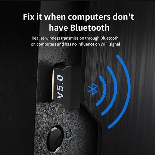 BT 5.0 Adapter Transmitter Wireless USB Music Audio Receiver Bluetooth-compatible 5.0 Mini Dongle Adapter for Computer PC Lapto