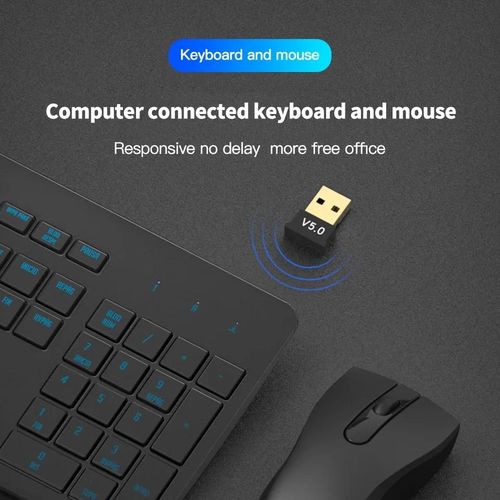 BT 5.0 Adapter Transmitter Wireless USB Music Audio Receiver Bluetooth-compatible 5.0 Mini Dongle Adapter for Computer PC Lapto