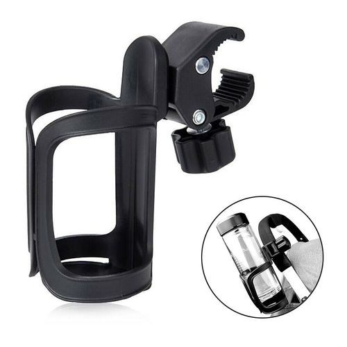 Universal Drink Holder Pvc Black Water Cup Holder Bracket For Baby Buggies/umbrella Buggies/children's Tricycles/bicycles