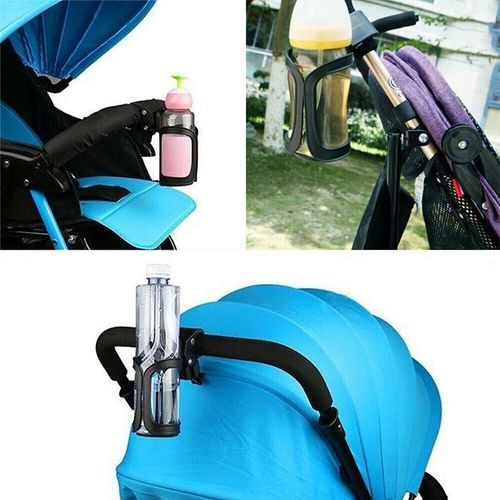 Universal Drink Holder Pvc Black Water Cup Holder Bracket For Baby Buggies/umbrella Buggies/children's Tricycles/bicycles