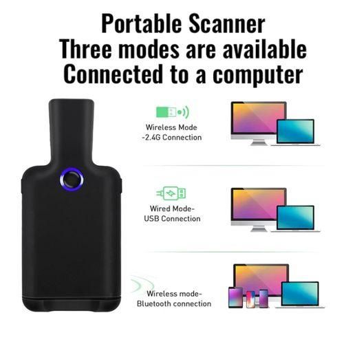 HC101D  2D Bluetooth Barcode Scanner  Side