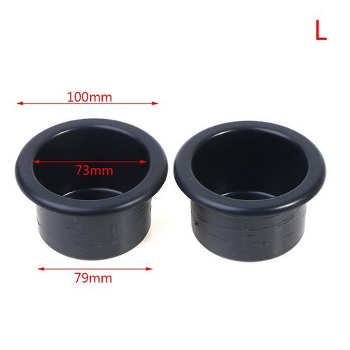 2pcs Car Cup Holder Rack Plastic Black Cup Water Drink Holder Recessed For Rv Car Marine Boat Trailer Accessories