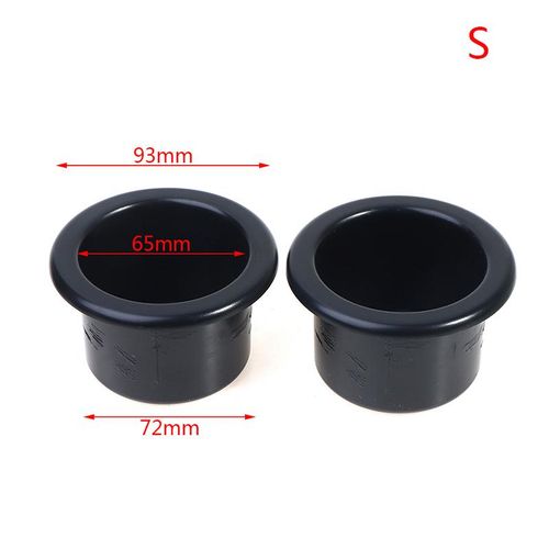 2pcs Car Cup Holder Rack Plastic Black Cup Water Drink Holder Recessed For Rv Car Marine Boat Trailer Accessories