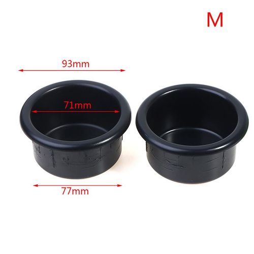 2pcs Car Cup Holder Rack Plastic Black Cup Water Drink Holder Recessed For Rv Car Marine Boat Trailer Accessories