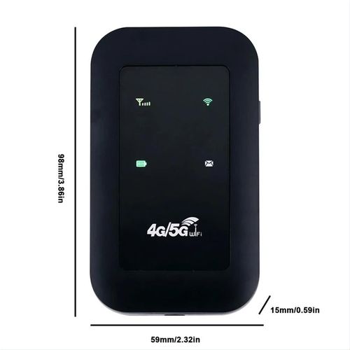 4G/5G Portable Mifi Device - Unlocked SIM Card- Black