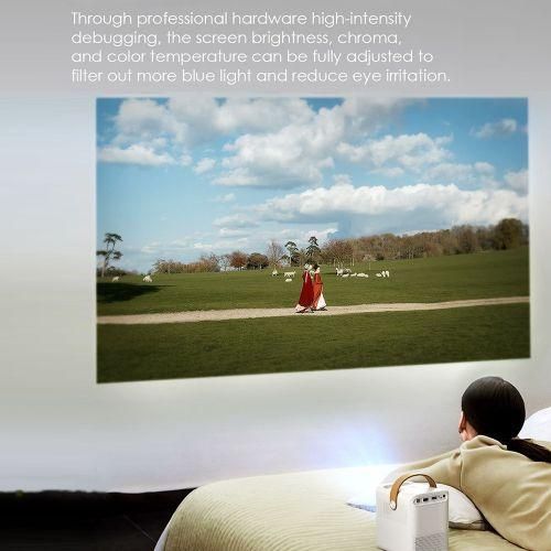 P10 1080P Android 10.0 Smart Portable LCD Mini Projector, Plug Type:US Plug