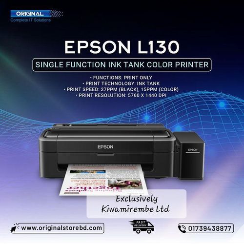 Epson L130 Ink Tank High Volume Printer - Black