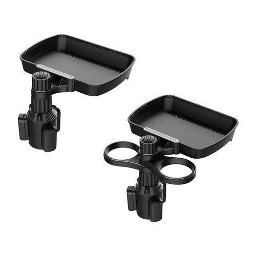 360 Rotating Food Tray Organize Drink Holder Car Beverage Coffee Hamburger Water Cup Position Shelf Dinner Tray With Swivel Base