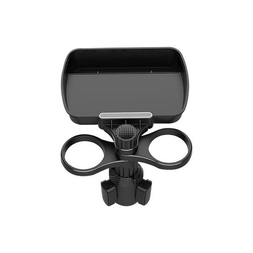 360 Rotating Food Tray Organize Drink Holder Car Beverage Coffee Hamburger Water Cup Position Shelf Dinner Tray With Swivel Base