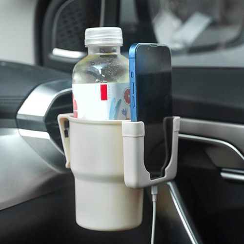 Car Cup Phone Holder Car Cup Holder Cradle Reusable Air Outlet Cup Holder Cradle Car Mount For Coffee Beverage Phone