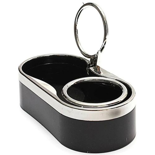 Dual Hole Car Cup Holder Drink Water Coffee Bottle Folding Holder Can Mounts
