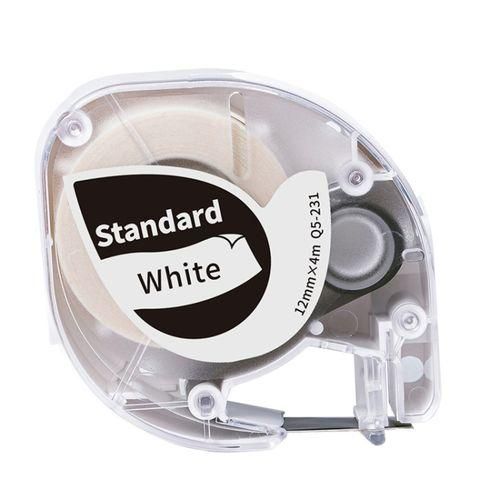 12mm Label Ribbon Black Word On White Thermal Transfer