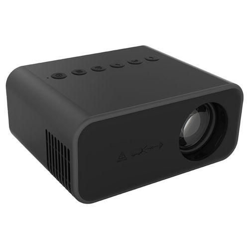 T500 1920x1080P 80 Lumens Portable Mini Home Theater LED HD Digital Projector With Remote Control  AdaptorBlack
