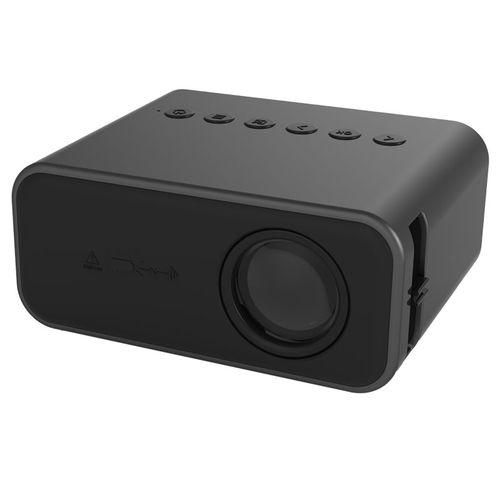 T500 1920x1080P 80 Lumens Portable Mini Home Theater LED HD Digital Projector With Remote Control  AdaptorBlack
