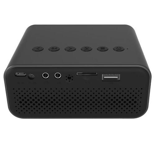 T500 1920x1080P 80 Lumens Portable Mini Home Theater LED HD Digital Projector With Remote Control  AdaptorBlack