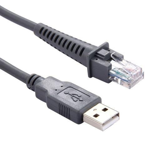 USB A Male To RJ45 Scanner Serial Cable For Symbol LS2208