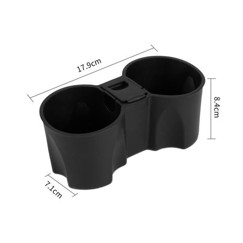 Car Cup Holder For Tesla Model 3 Anti-Skid Silicone Water Cup Holder Cover Beverage Holder Double Hole Car Accessories