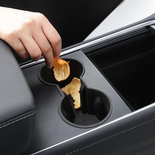 Car Center Console Cup Holder Portable Silicone Car Front Cup Holder For 2021 For Tesla Model 3/for Model Y Car Accessories