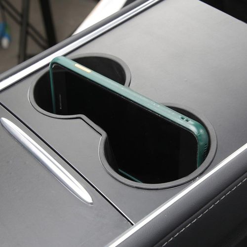 Car Center Console Cup Holder Portable Silicone Car Front Cup Holder For 2021 For Tesla Model 3/for Model Y Car Accessories