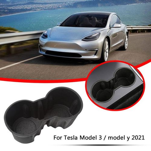 Car Center Console Cup Holder Portable Silicone Car Front Cup Holder For 2021 For Tesla Model 3/for Model Y Car Accessories