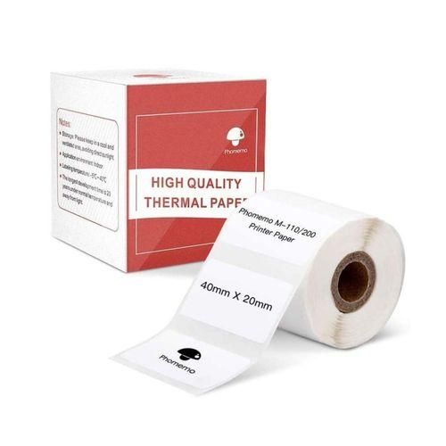 320pcs Roll 20x40mm Square SelfAdhesive Thermal Labels
