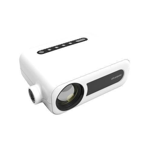 YG330 1920x1080P Portable Home Theater Mobile Phone Wireless Same Screen Mini LED HD Digital Projector, UK PlugWhite