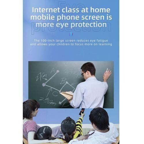 YG330 1920x1080P Portable Home Theater Mobile Phone Wireless Same Screen Mini LED HD Digital Projector, UK PlugWhite