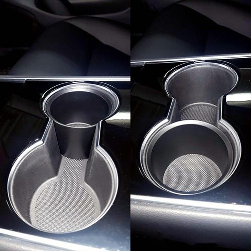 Water Cup Holder For Tesla Model 3 Model Y Adapter Center Console Cup Holder Limiter Abs Anti-Bump Anti-Sprinkling Model Three