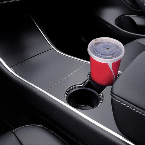 Water Cup Holder For Tesla Model 3 Model Y Adapter Center Console Cup Holder Limiter Abs Anti-Bump Anti-Sprinkling Model Three