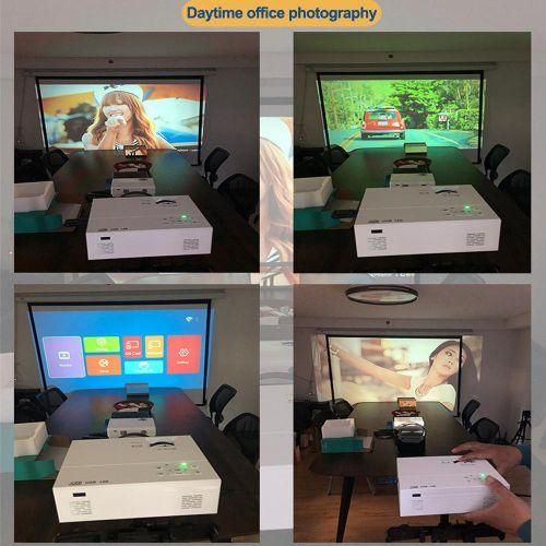 Mini Projector With Android TV, 350 ANSI WiFi 6 Bluetooth Projector Native 1080P 4K Supported Outdoor Movie Projector