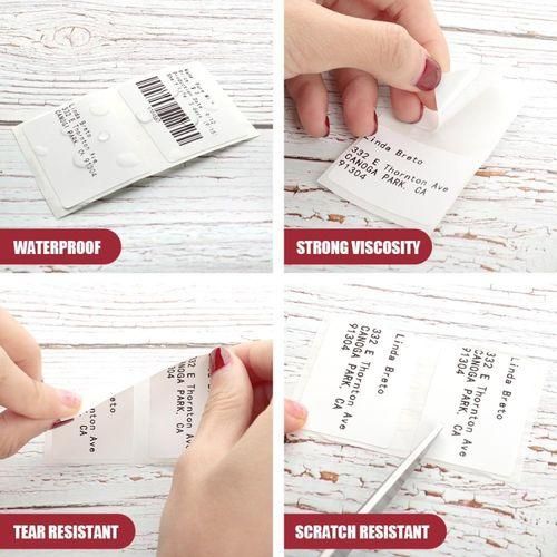 600pcs Roll 20x10mm Square SelfAdhesive Thermal Labels