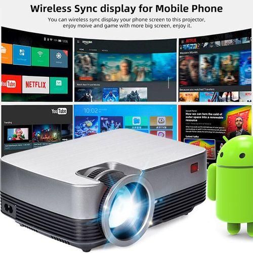 Max 200 "HD Large Screen TV Led Projector Home Cinema Smart TV Video Projetor Movie Beamer Wifi