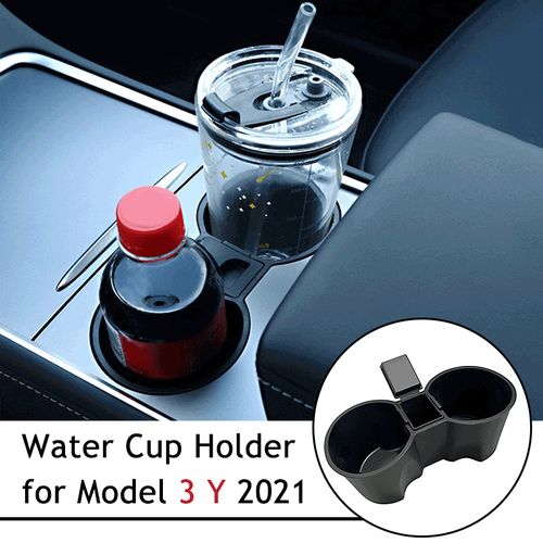 For Tesla Model 3 Y Car Water Cup Holder Silicone Central Control Cup Sper Drink Water Bottle Can Anti-Fall Mount Stand Base