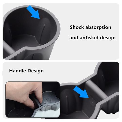 Removable Non-Slip Cup Holder Cover Water Cup Holder For Tesla Model 3 Central Control Beverage Holder Modification Accessories