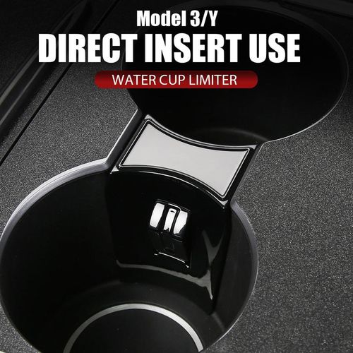 Abs Car Central Control Water Cup Limiter Fixed Drink Holder Auto Interior Accessories For Tesla Model 3 Y 2021 2022 2023